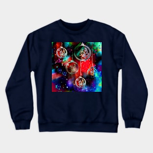 Colorful Magic in blue, red and green Crewneck Sweatshirt